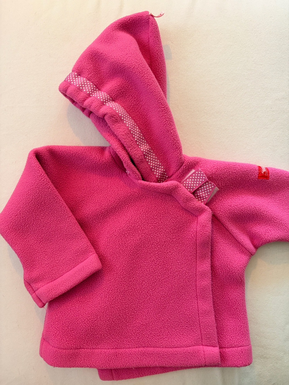 Toddler Pink Fleece Hooded Pullover Jacket